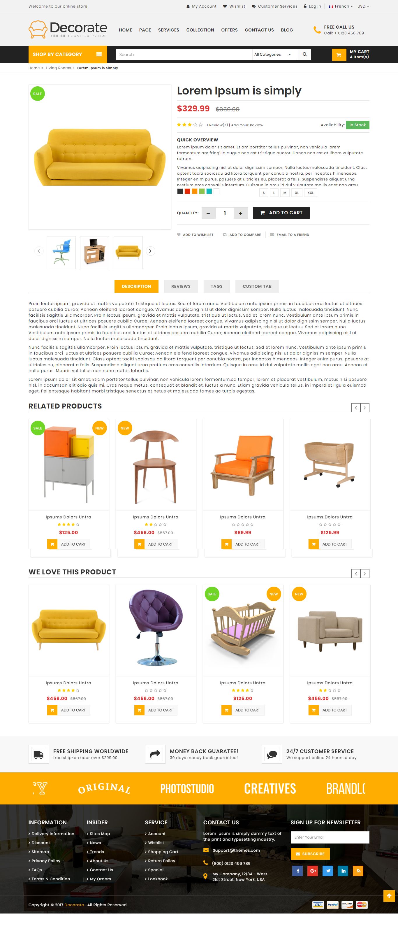 Decorate Furniture Shop by Justthemevalley Codester