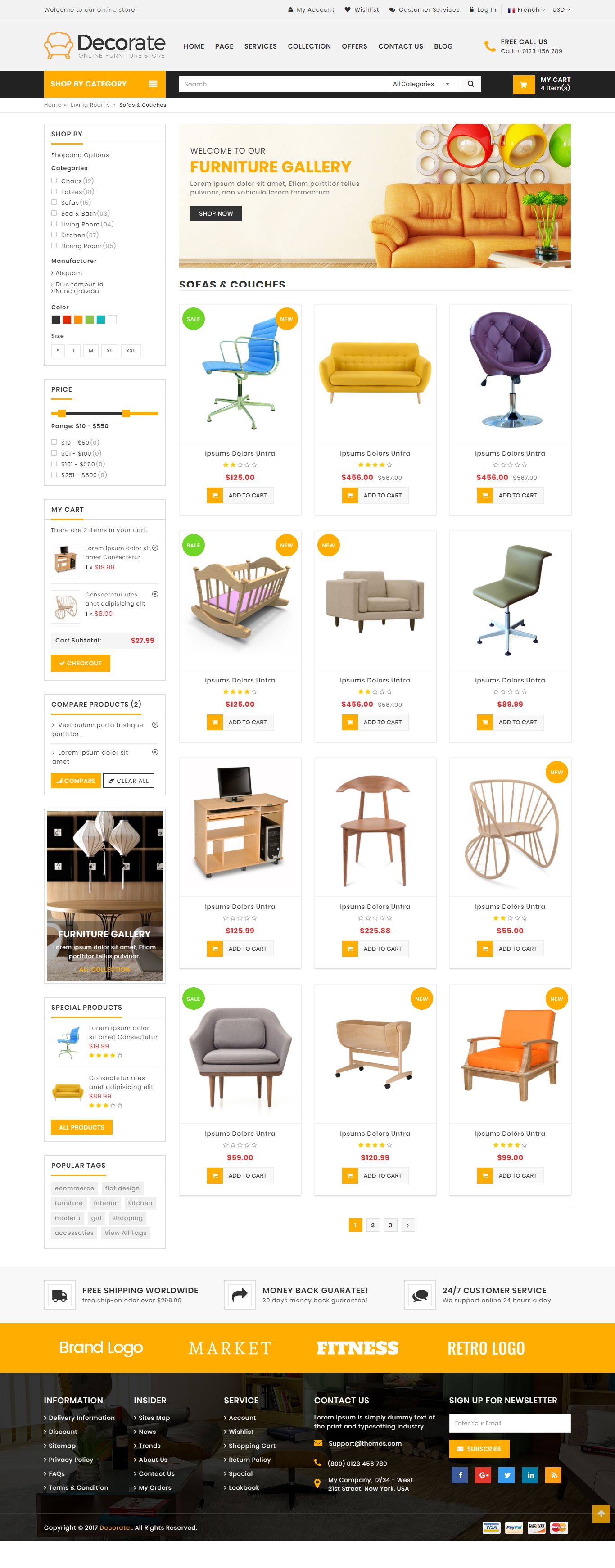Decorate Furniture Shop by Justthemevalley Codester