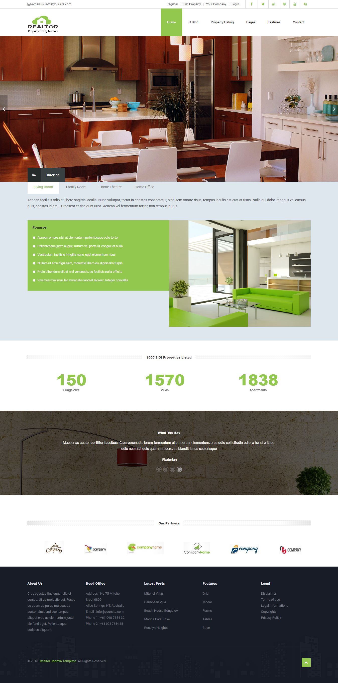 Realtor Real Estate Joomla Template by Expertcode Codester