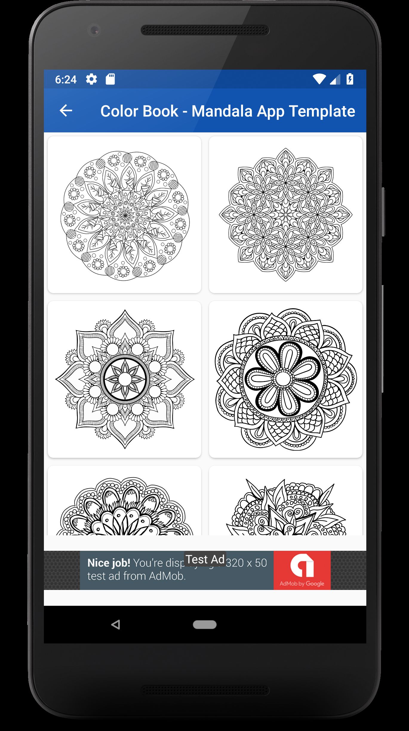 Color Book Mandala App Template by Victorytemplate Codester
