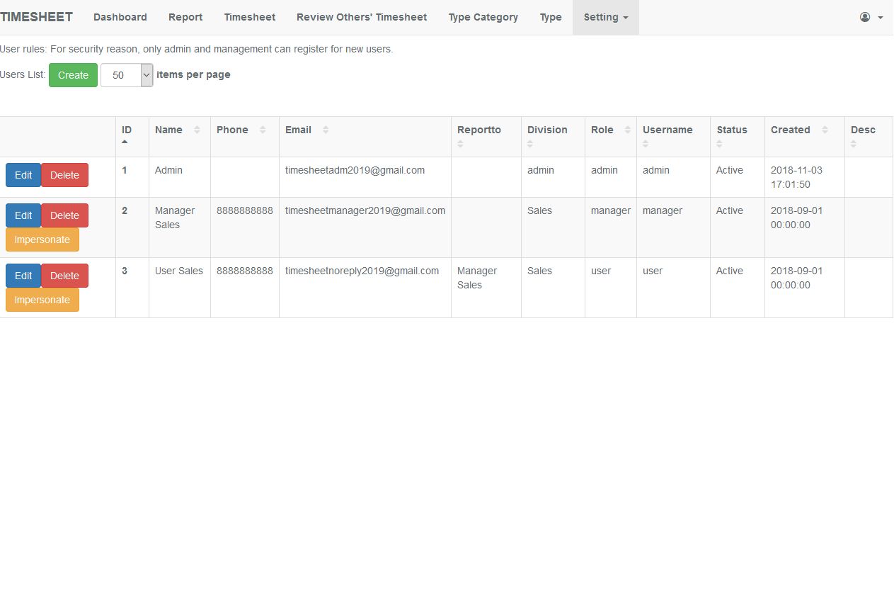 Timesheet PHP Script by Mike2012 Codester