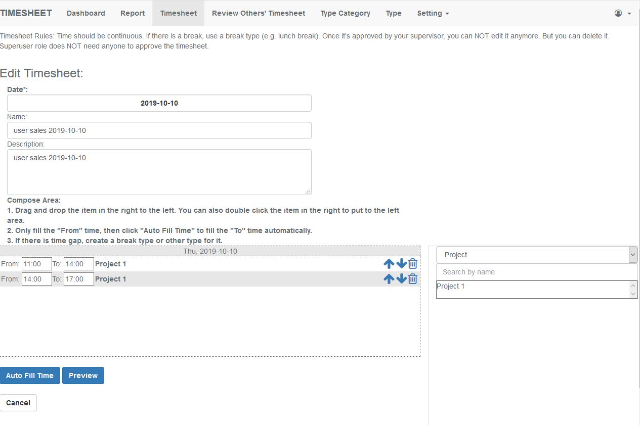 Timesheet PHP Script by Mike2012 Codester