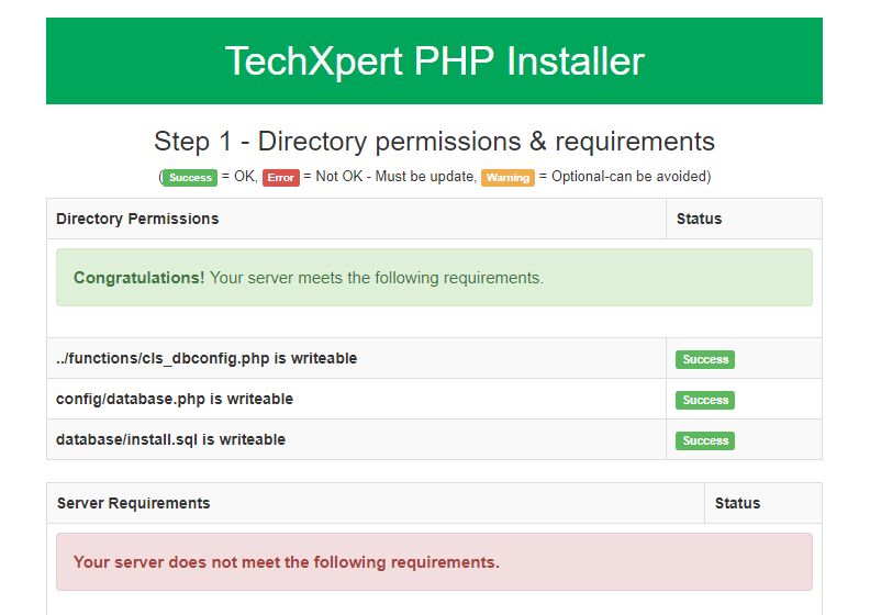 Easy PHP Installer Complete PHP App Installer by TechXpert Codester