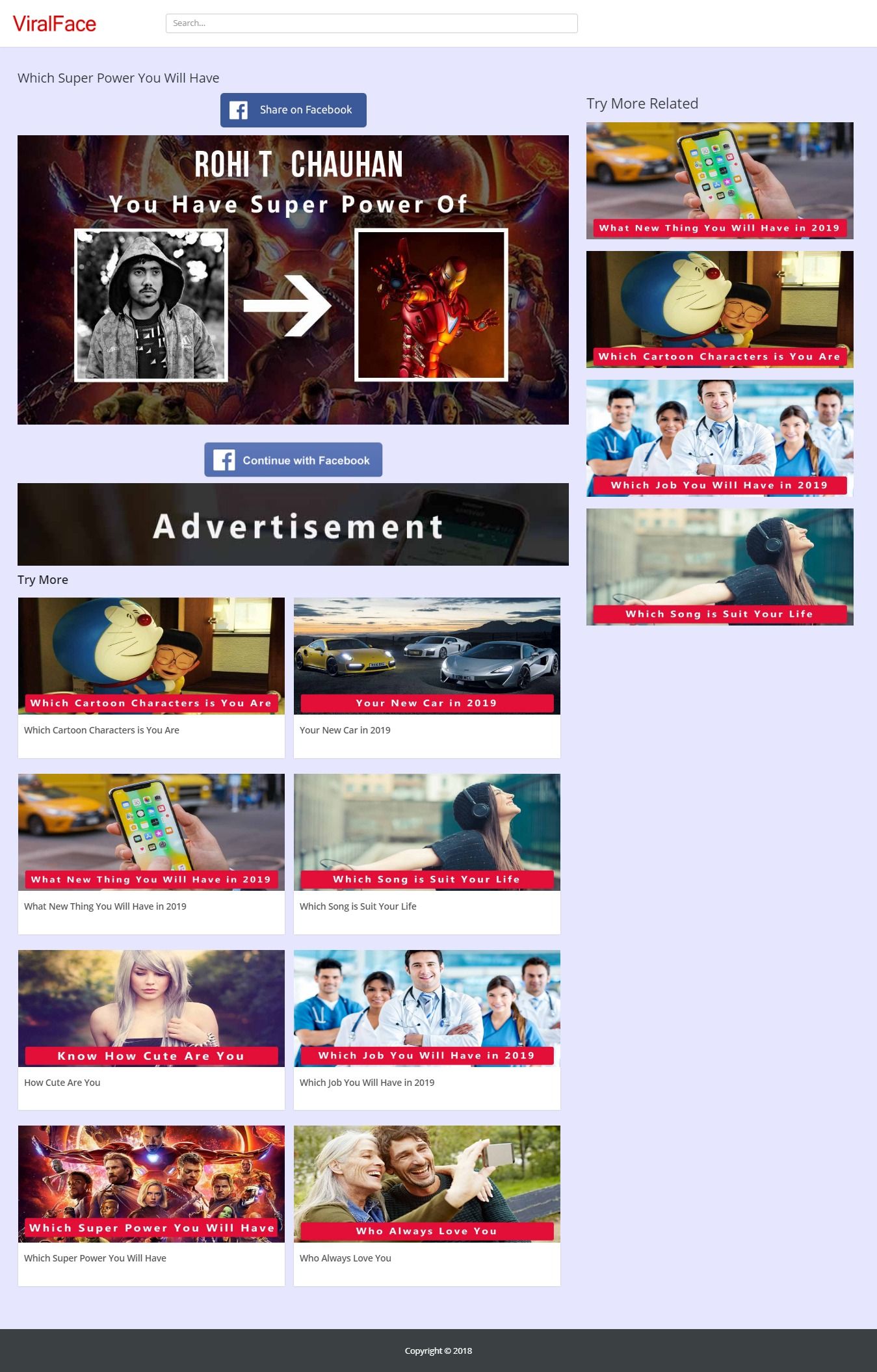 ViralFace Facebook Viral Fun App PHP Script by RohitChouhan Codester