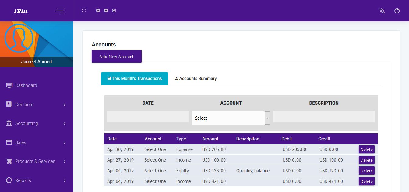 iBill invoicing And Accounting CRM Software by Enovics Codester