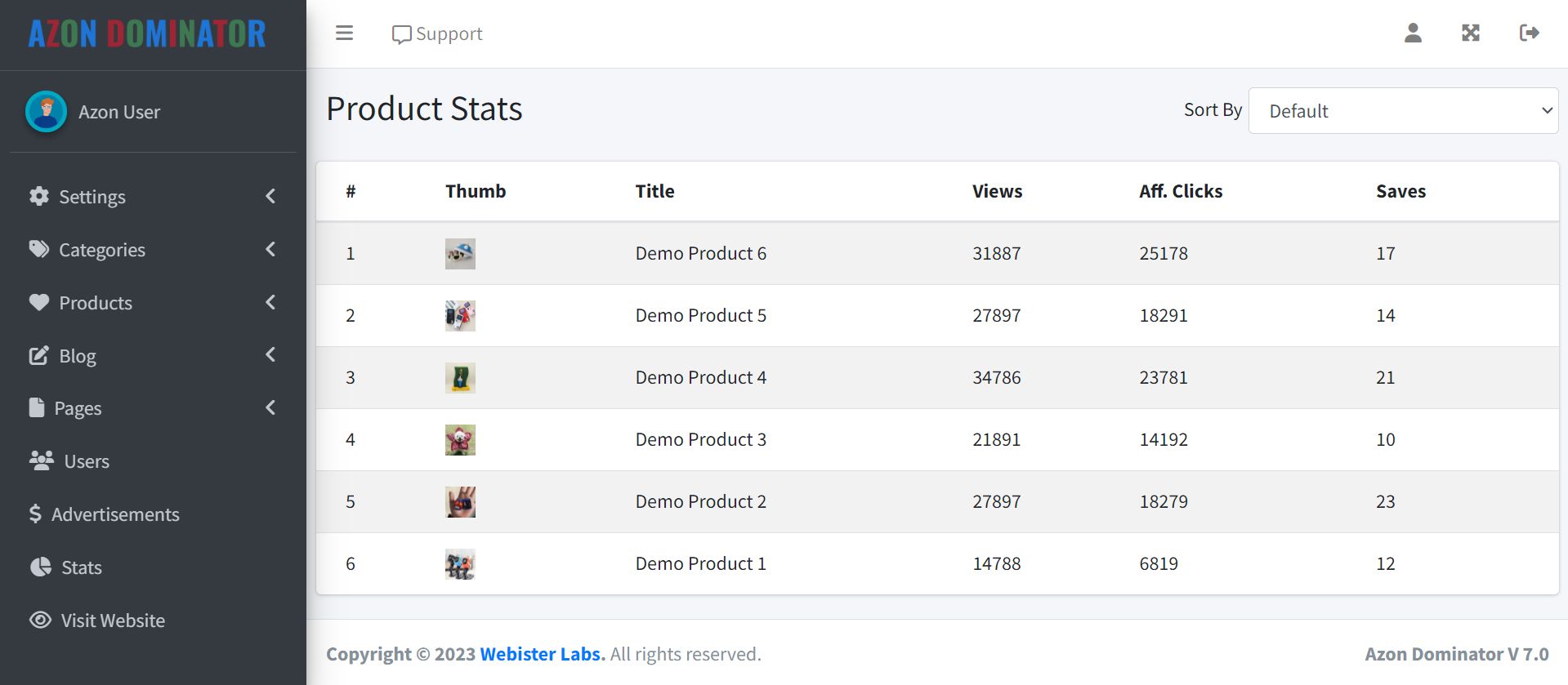 Azon Dominator Affiliate Marketing Script by DevWebister Codester