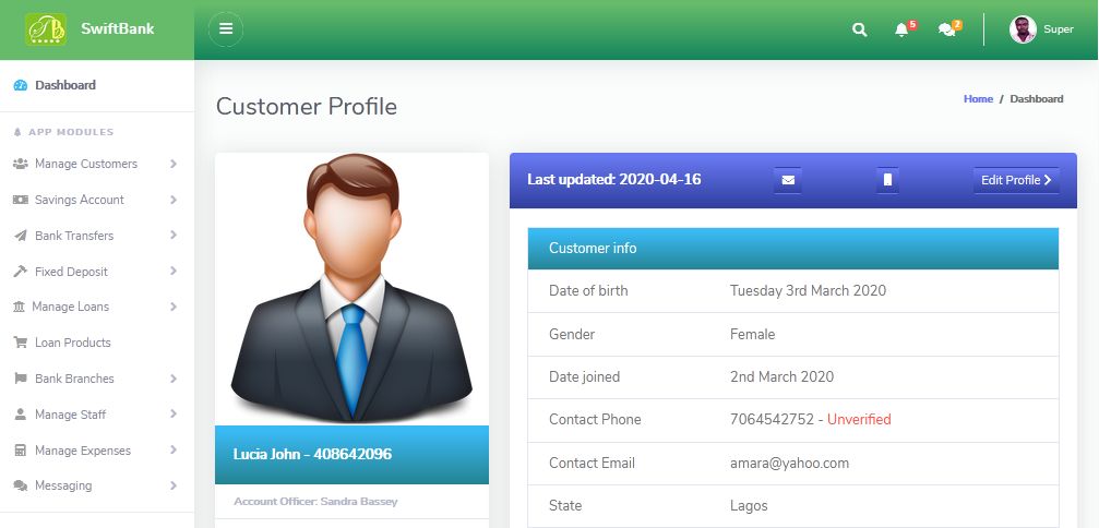 Frain Savings and Loan Management System by Fran6 Codester