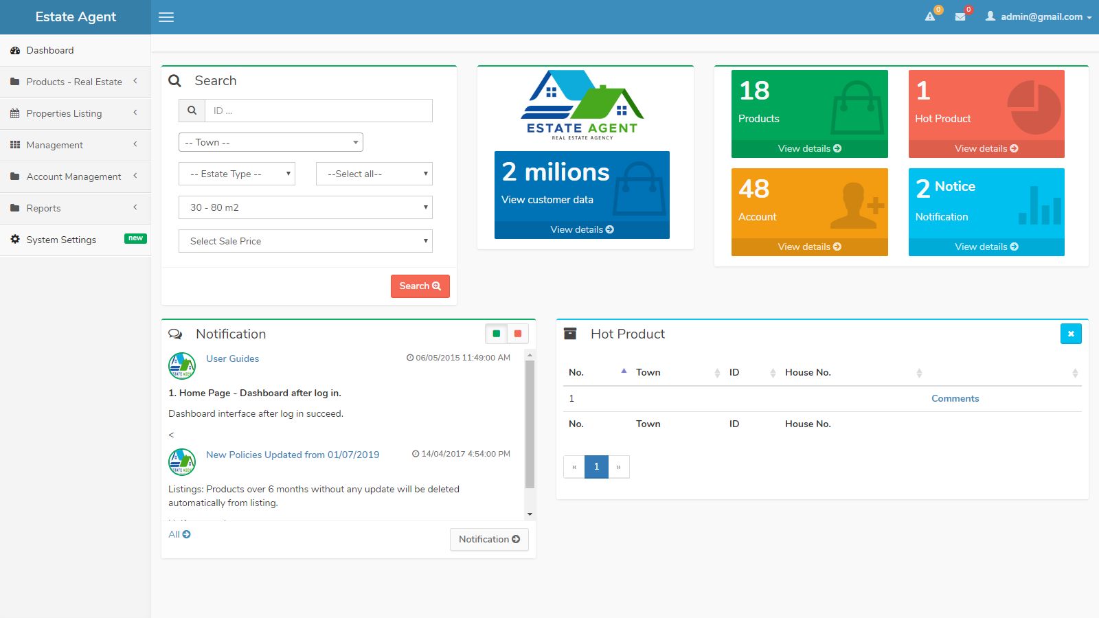 EstateAgent Real Estate Management System by Nettex Codester