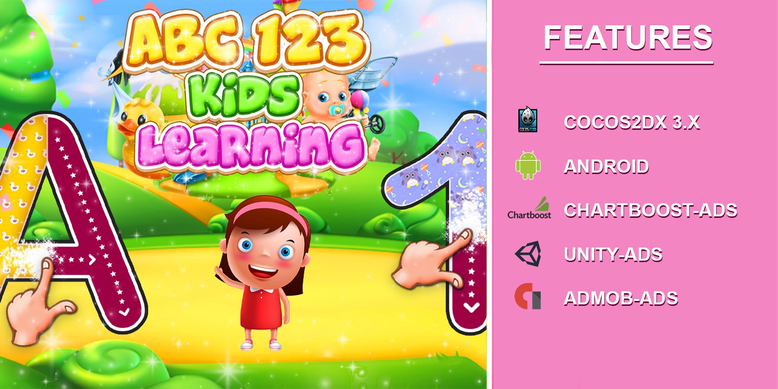 Abc 123 Kids Learning Game Android by Italiyamilan