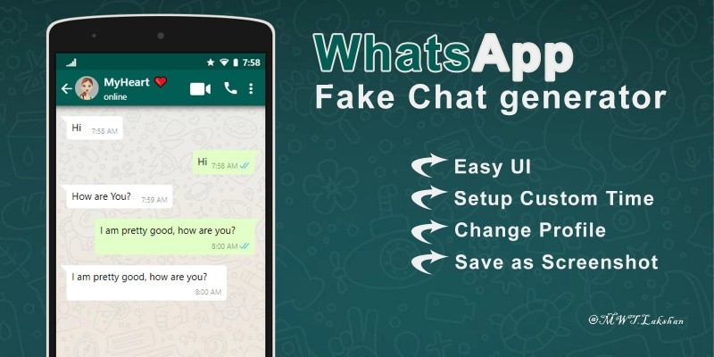 WhatsApp Fake Chat Generator Script by Lovelywebapps Codester
