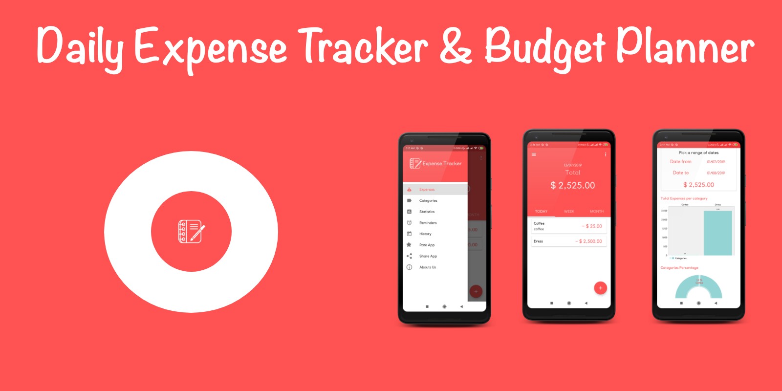 Daily Expense Tracker Android Source Code by SayemTech Codester