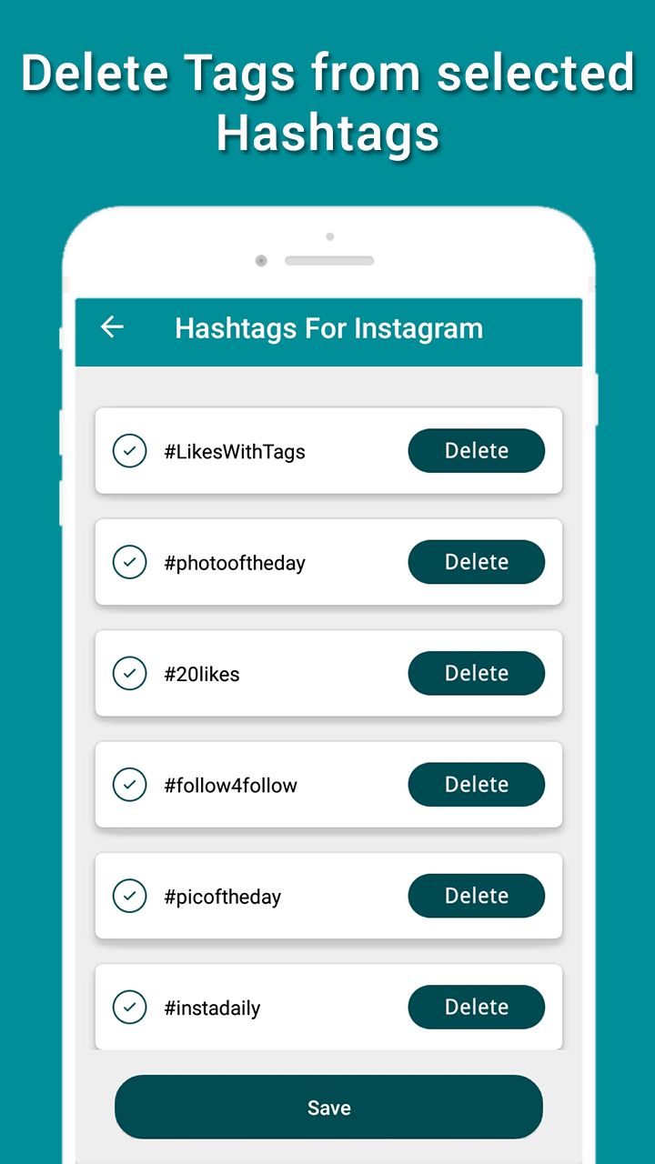 Hashtags For Instagram Android Source Code by RJDevelopers Codester