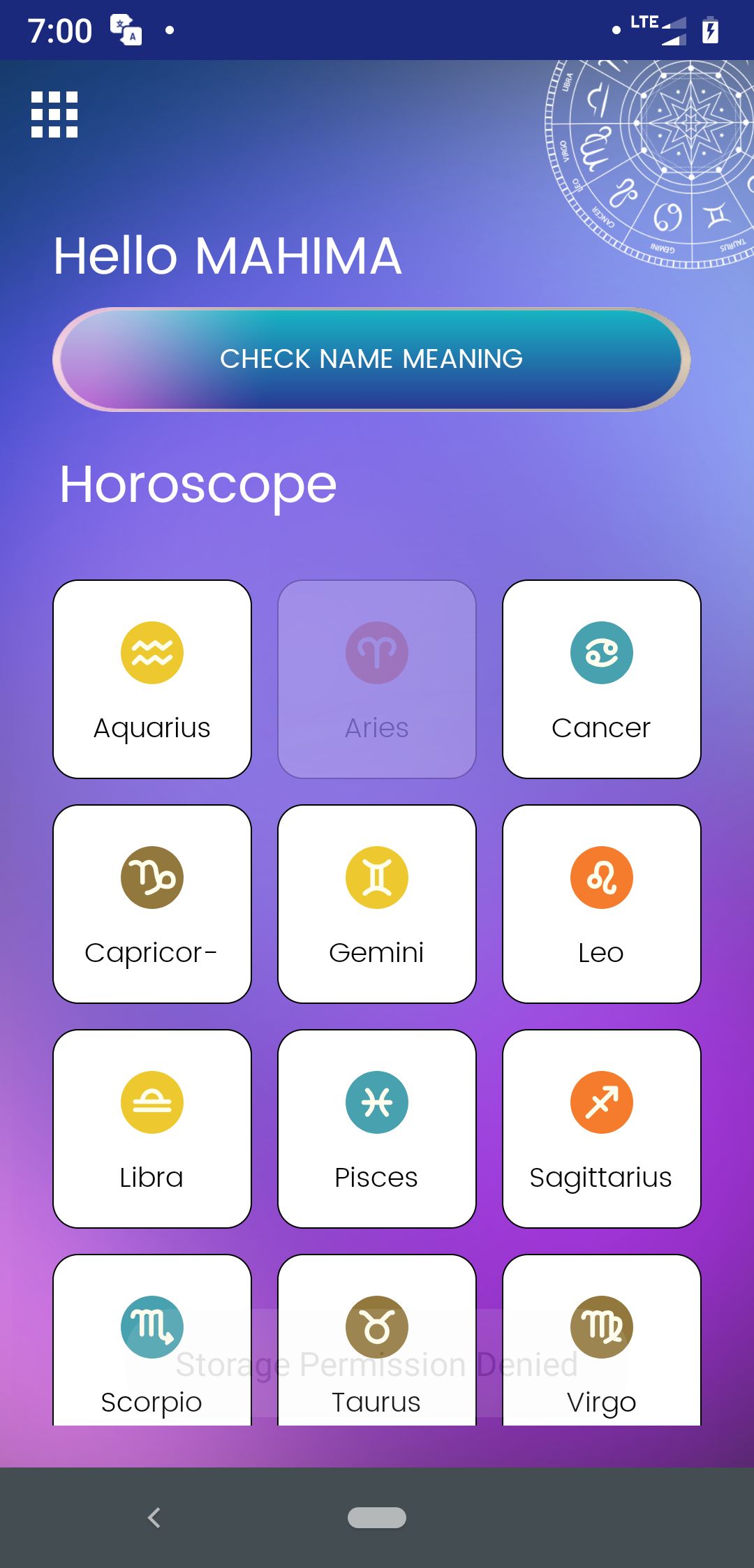 My Horoscope Android App Template by Initiotechmedia Codester