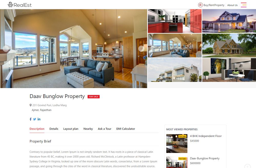 Realest Real Estate Portal Script by Salammohd Codester