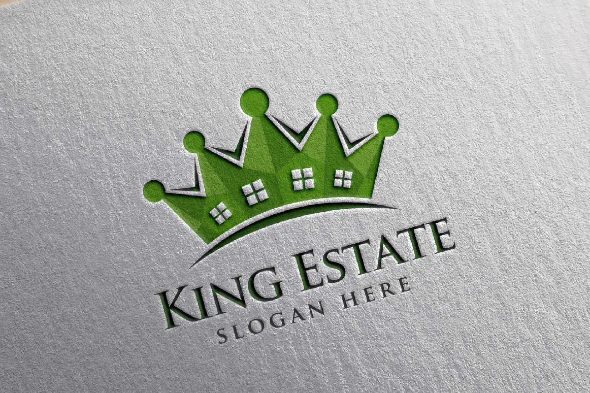 King Real Estate Logo by Denayunecs Codester