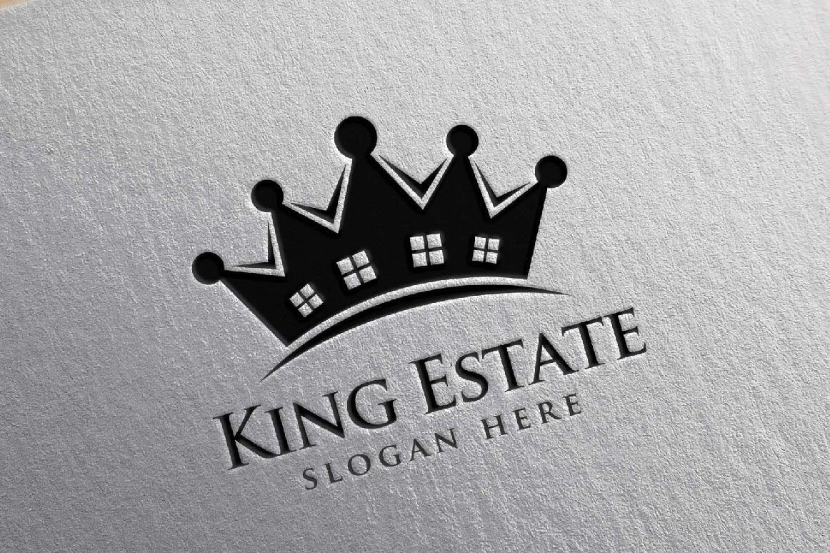 King Real Estate Logo by Denayunecs Codester
