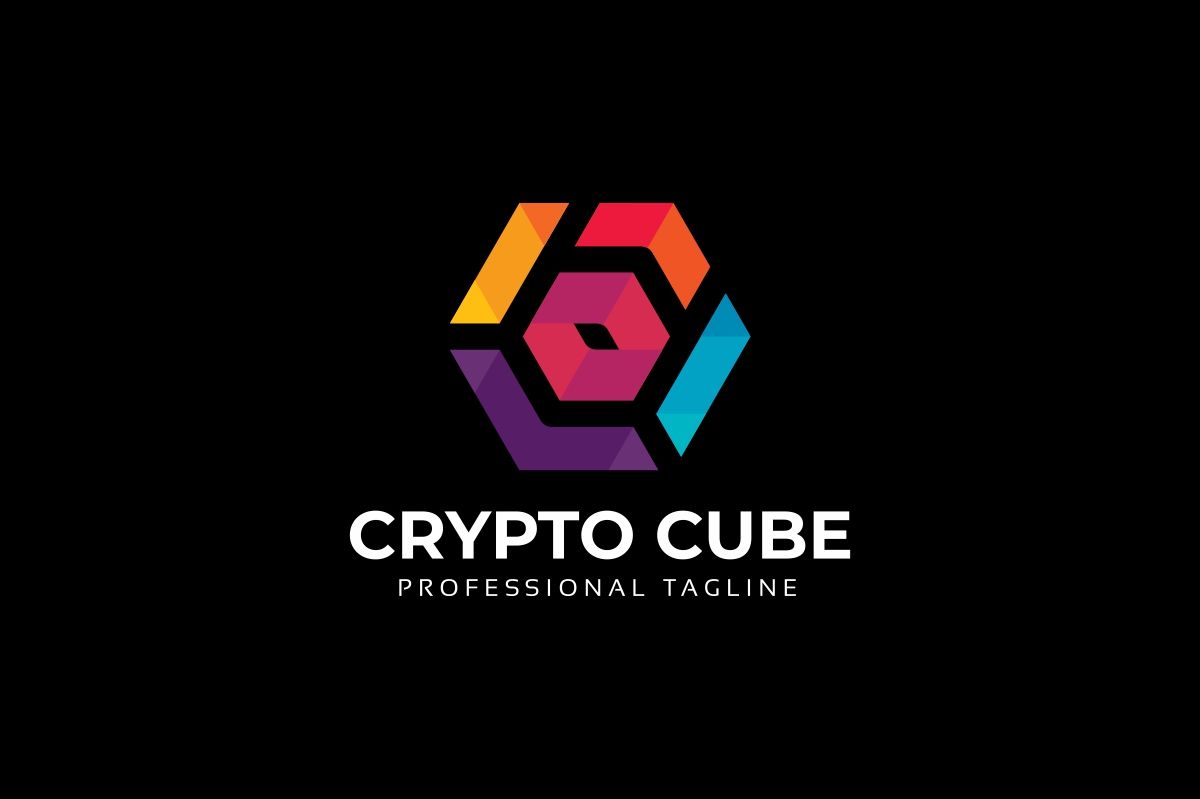 Crypto Cube Logo by IRussu Codester