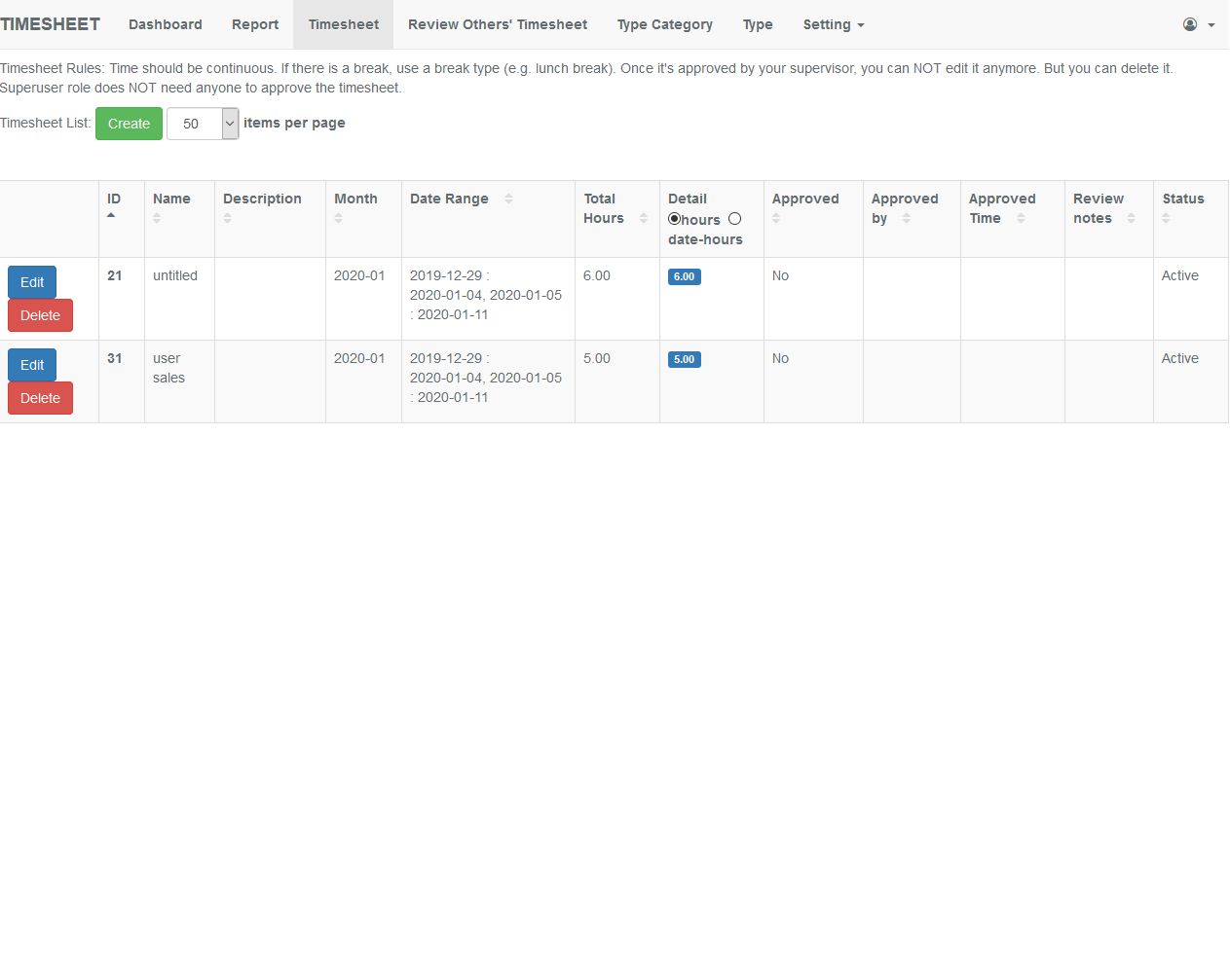 Monthly Timesheet PHP Script by Mike2012 Codester
