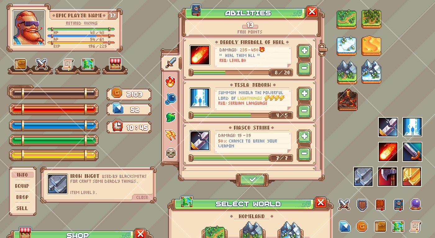 Simple Pixel Gui 1 by PavelReem Codester