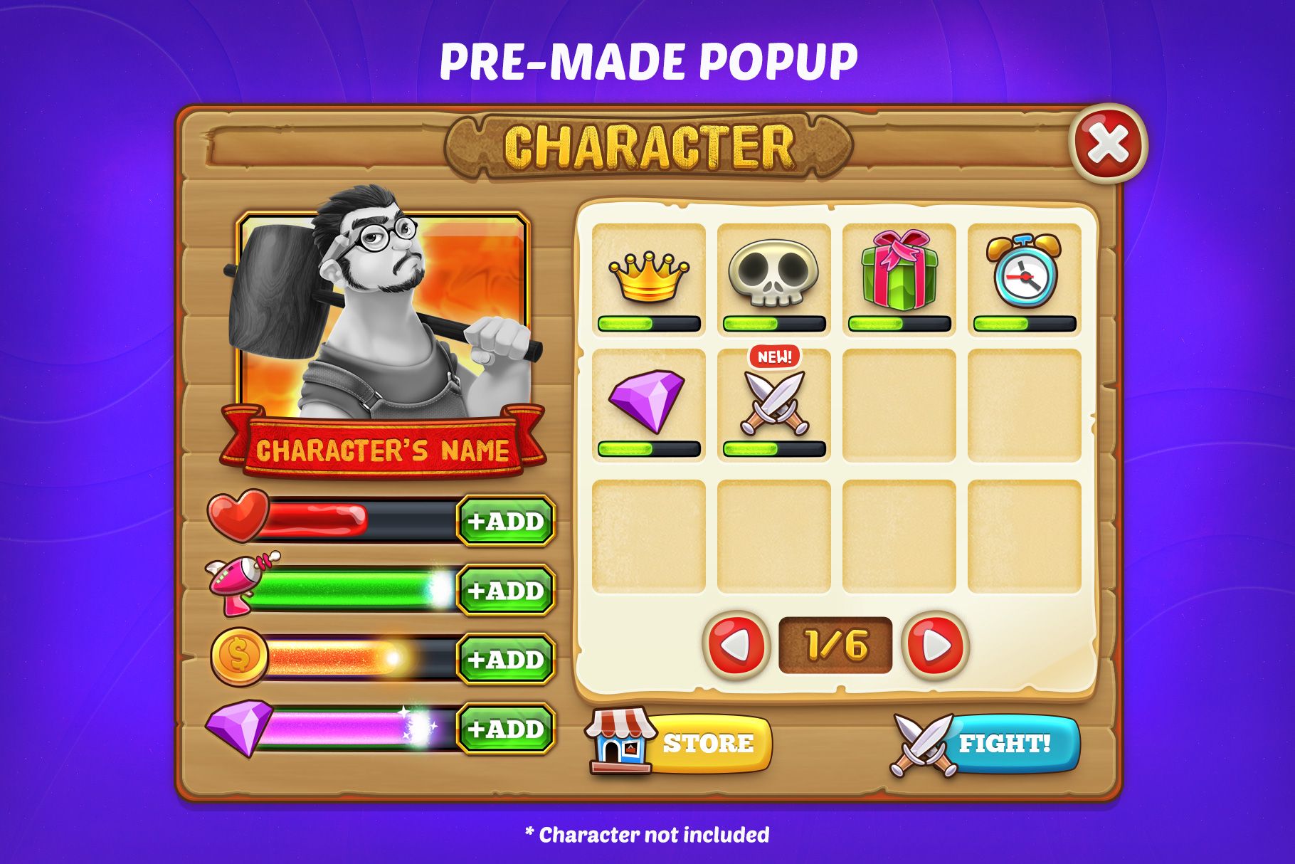 Dingdong Game GUI Pack by Weirdsgn Codester