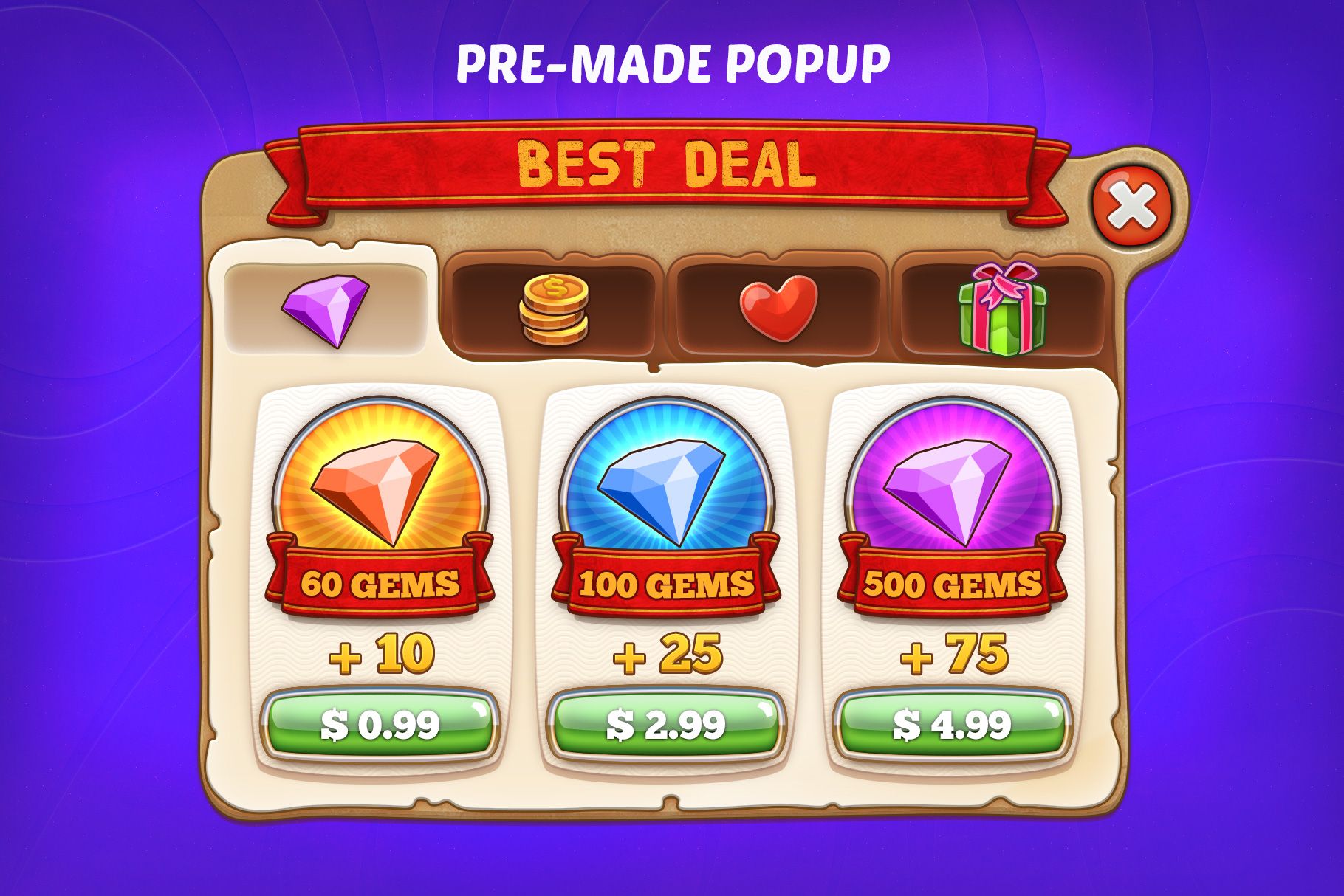 Dingdong Game GUI Pack by Weirdsgn Codester