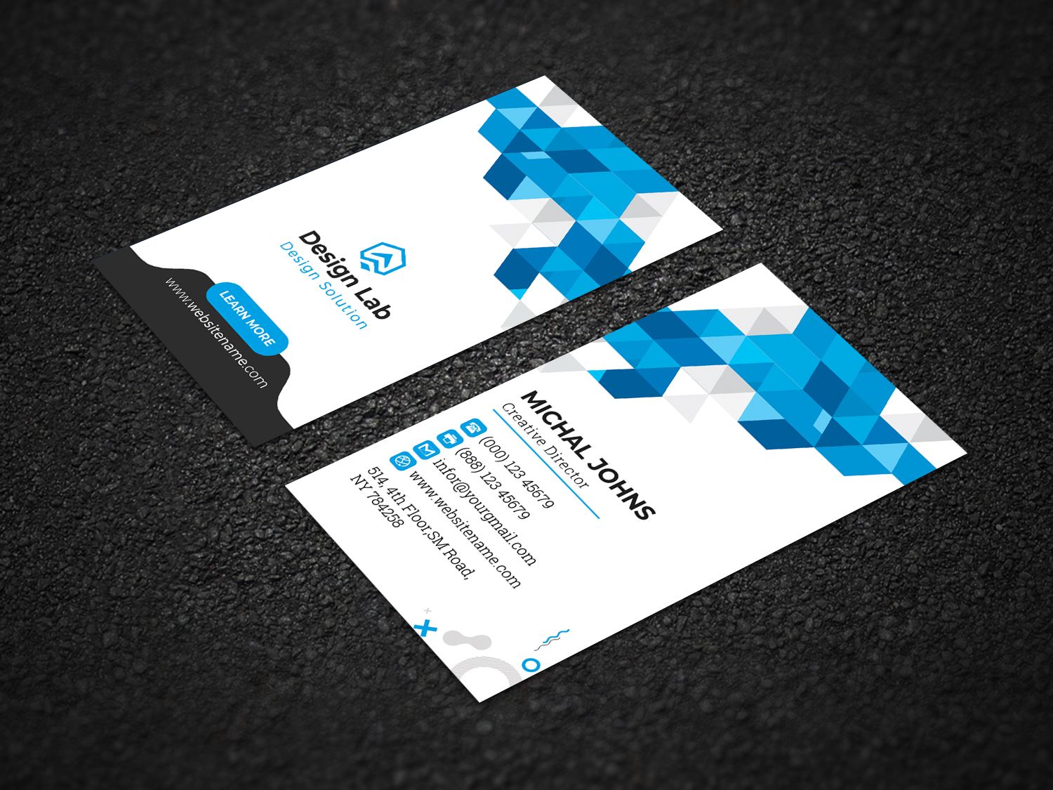 Abstract Business Card by DesignsLab Codester