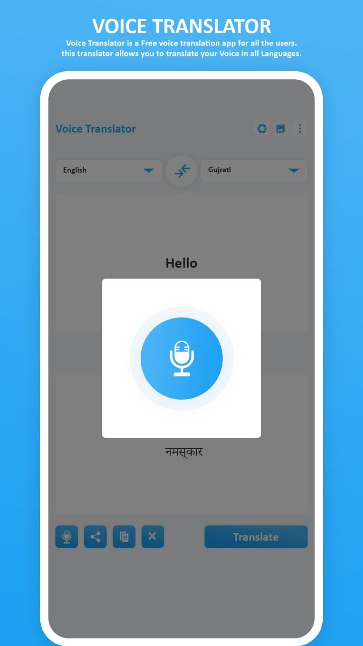 Voice Translator Android Source Code by LionbyteInfotech Codester