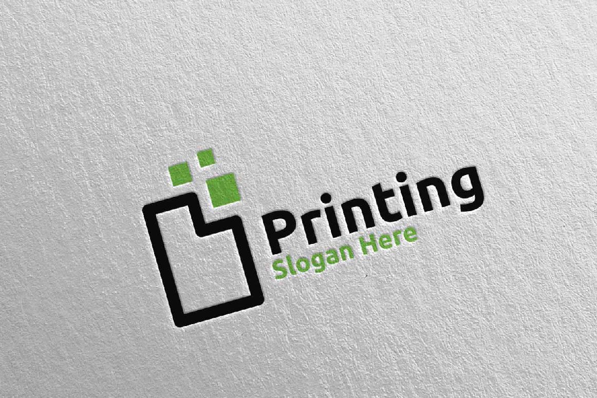 Paper Printing Company Logo by Denayunecs Codester