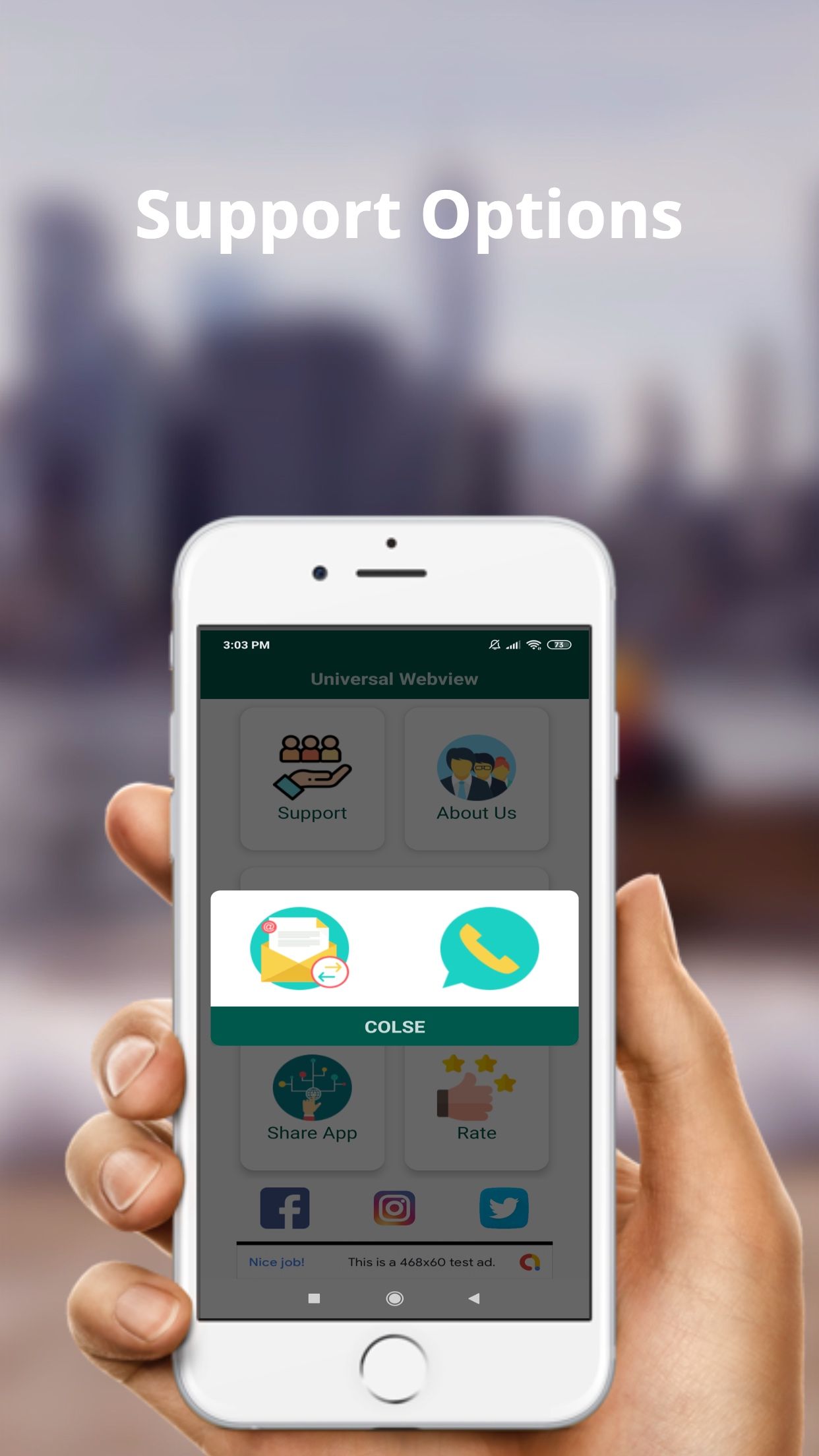 Android Web View App Source Code by AppKing Codester