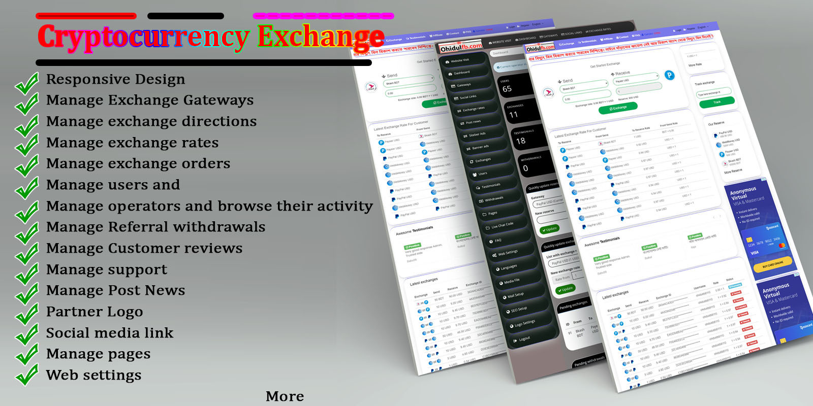 Currency Changer site Ecurrency Exchanger by Ohidulfb Codester