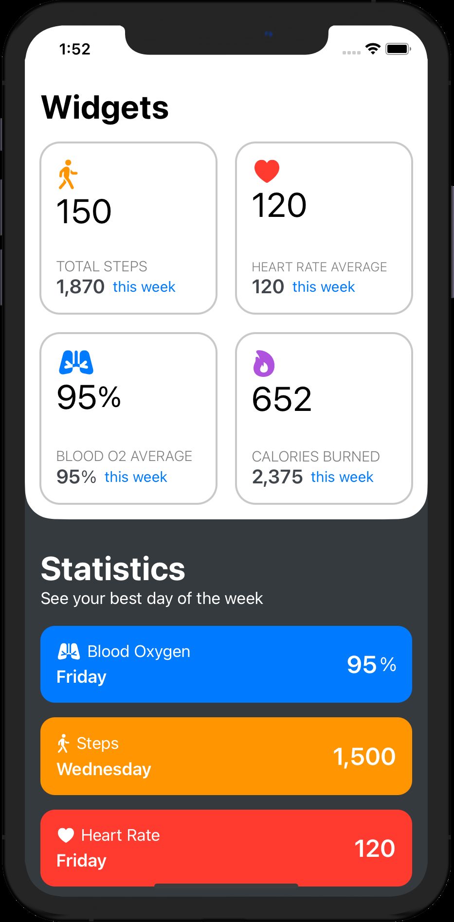 Health Widget iOS 14 Source Code by Apps4World Codester