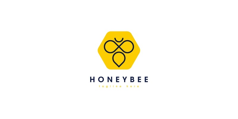 Honey Bee Logo Template by Pixes16 Codester