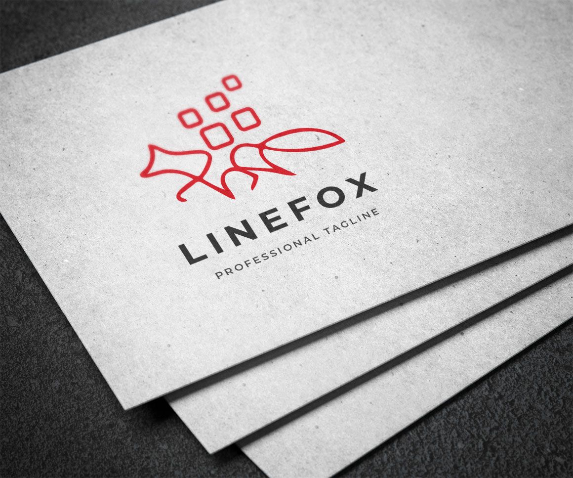 Line Fox Logo by Modernikdesign Codester