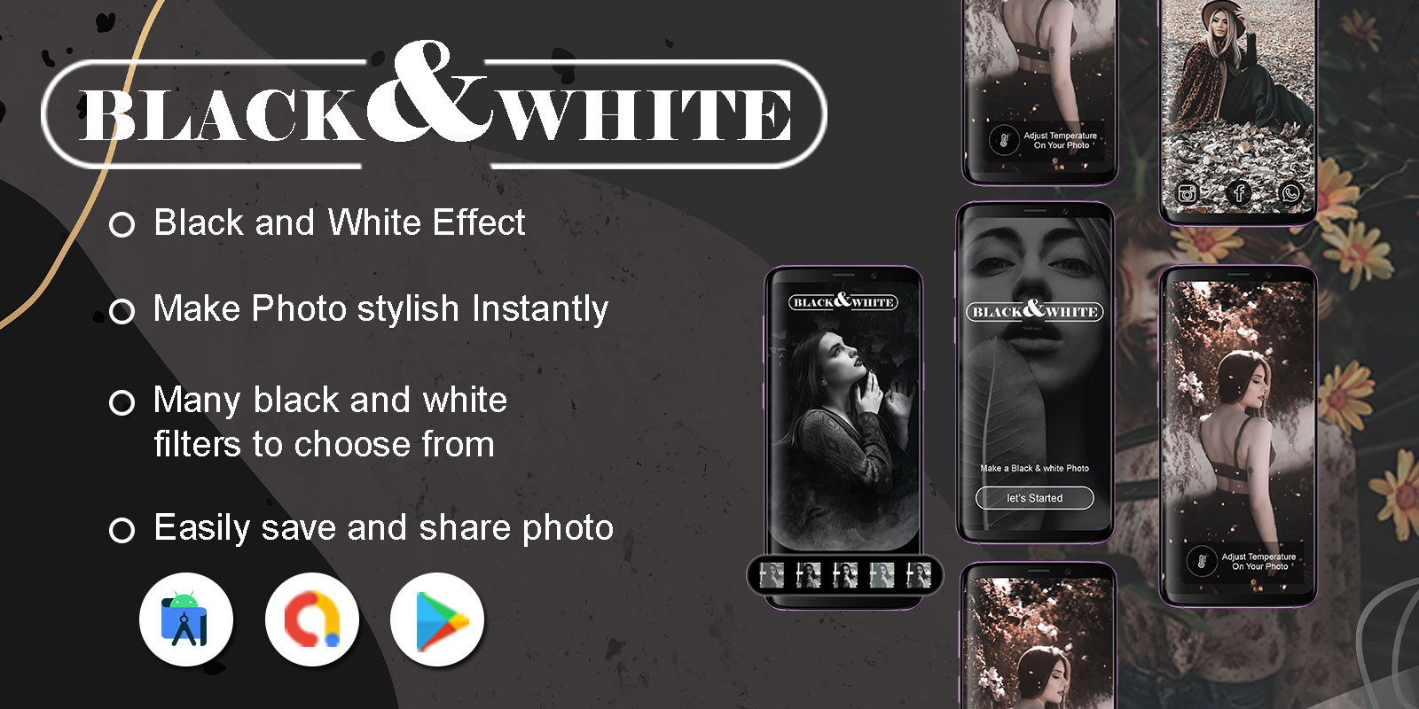 Black White Editor Pro Android by Elveeinfotech Codester