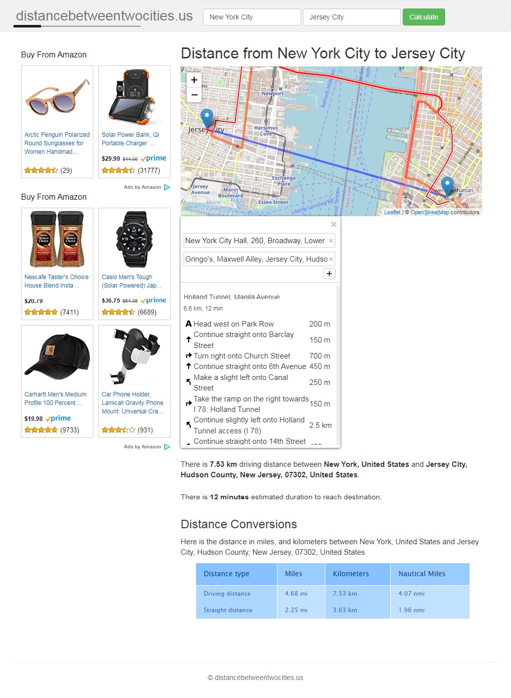 Distance Between Cities Calculator PHP Script by Alreadycoded Codester