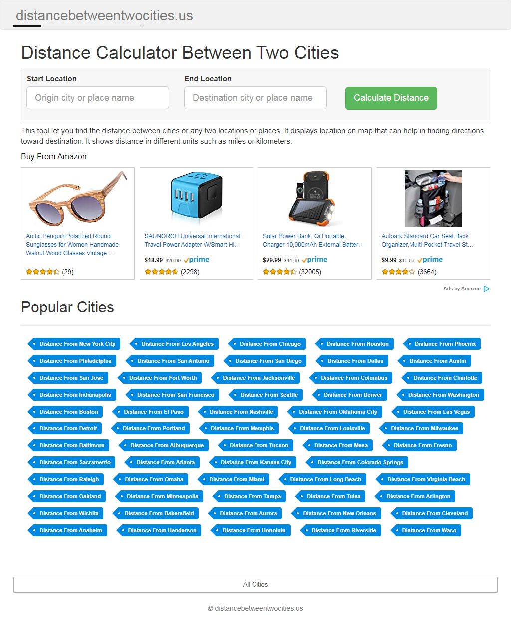 Distance Between Cities Calculator PHP Script by Alreadycoded Codester