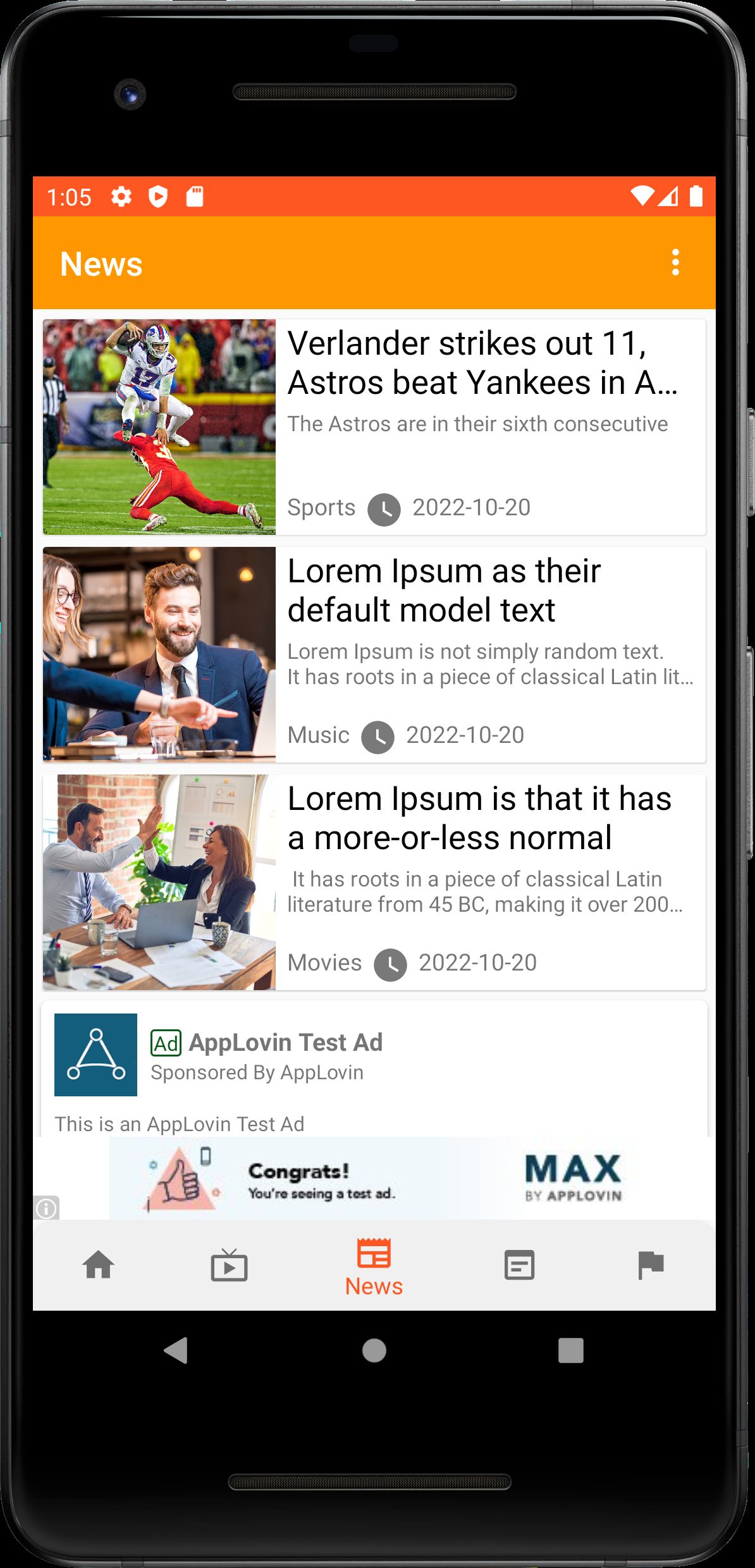 Super Live TV And News App With Admin Panel by Appobuild Codester