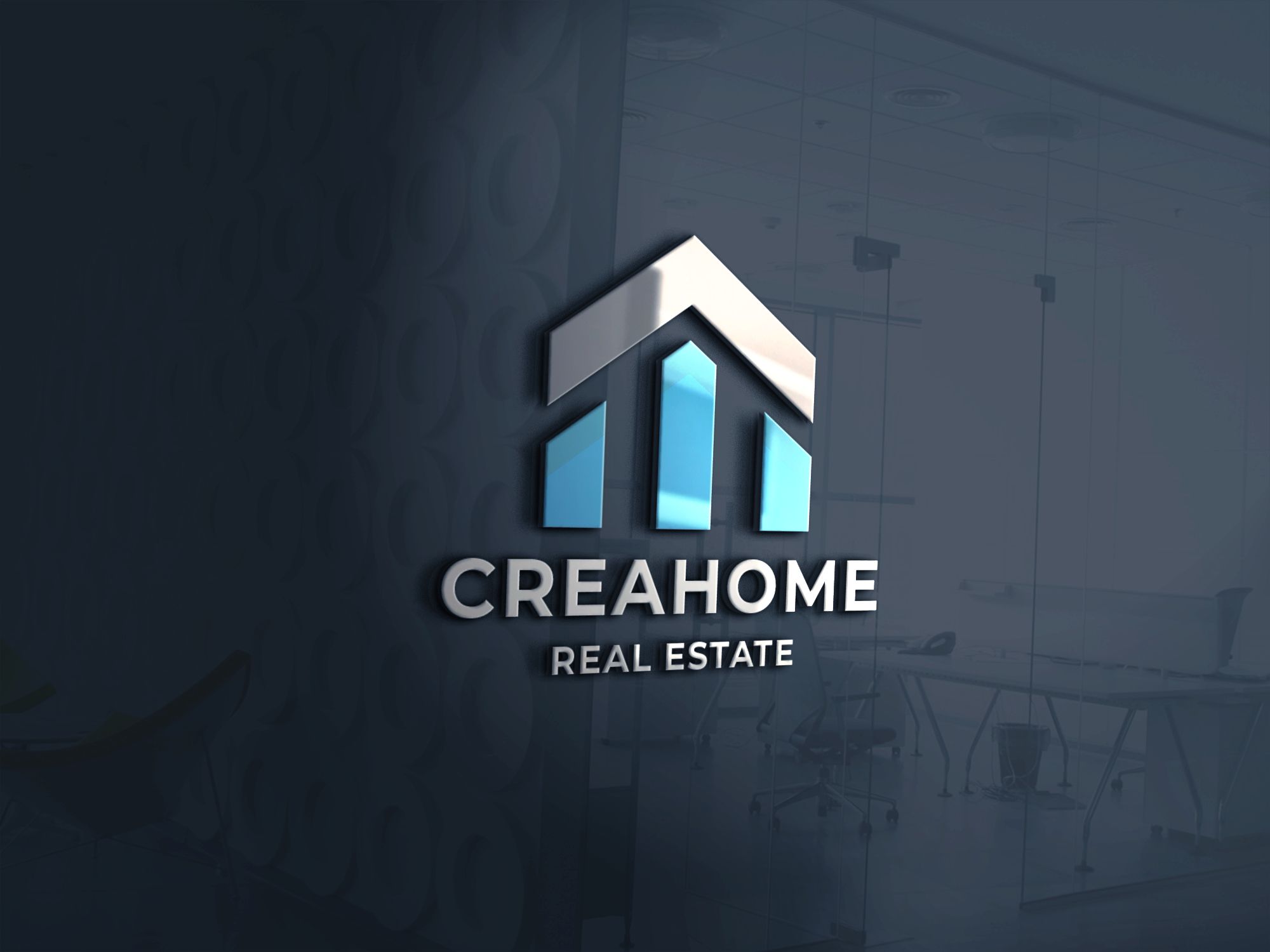Crea Real Estate Home Logo by Modernikdesign Codester