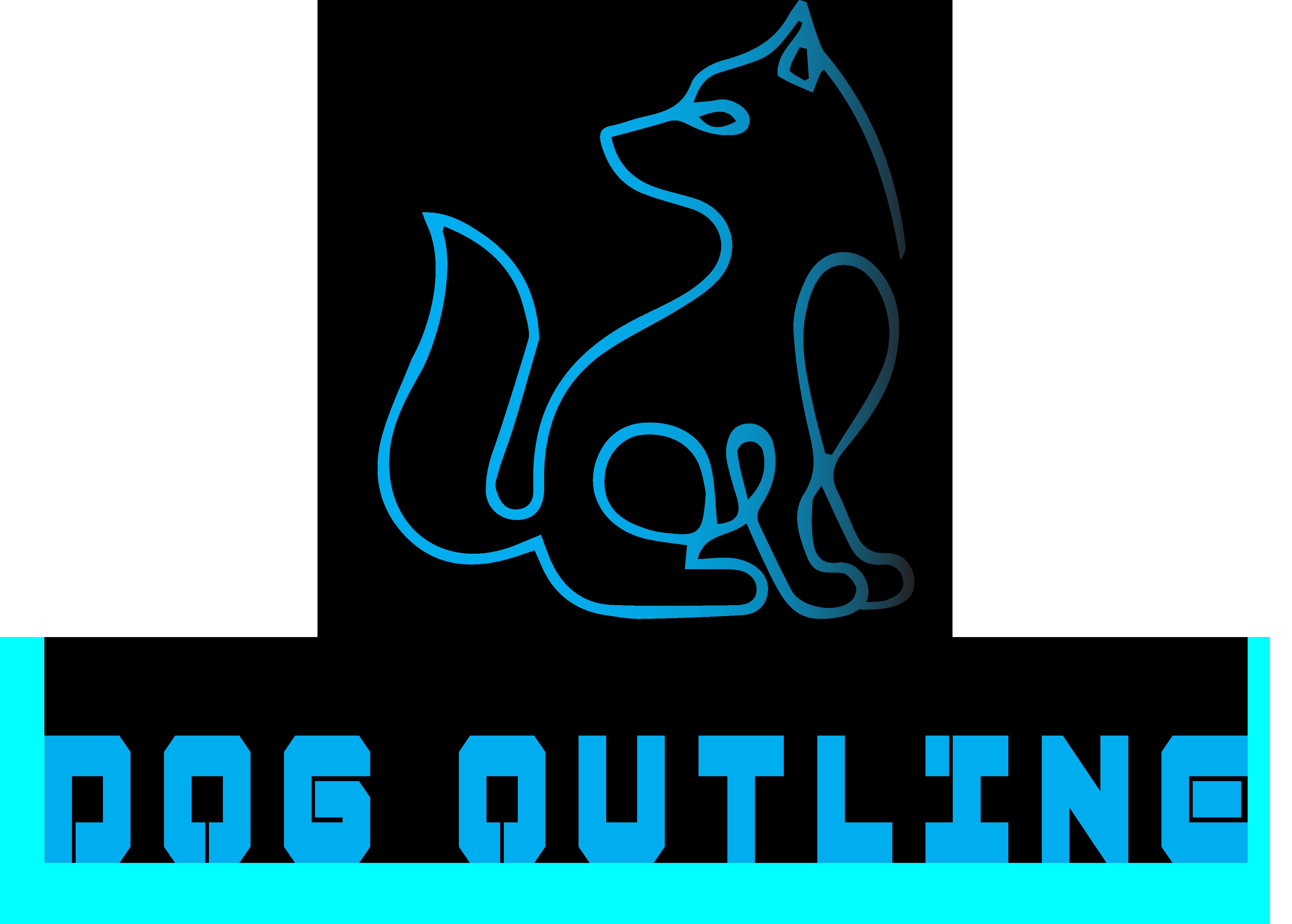 Dog Outline Logo Template For Dogs Shop by Rsdesigns Codester