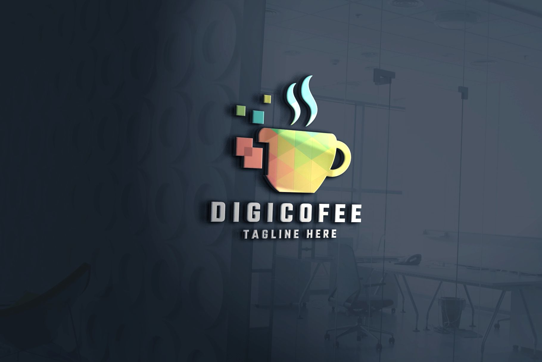 Digital Coffee Pro Logo Template by Modernikdesign Codester