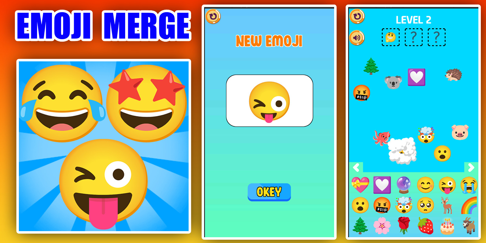 Emoji Merge Mix Ai Game Unity Source Code by NextLevelGames Codester