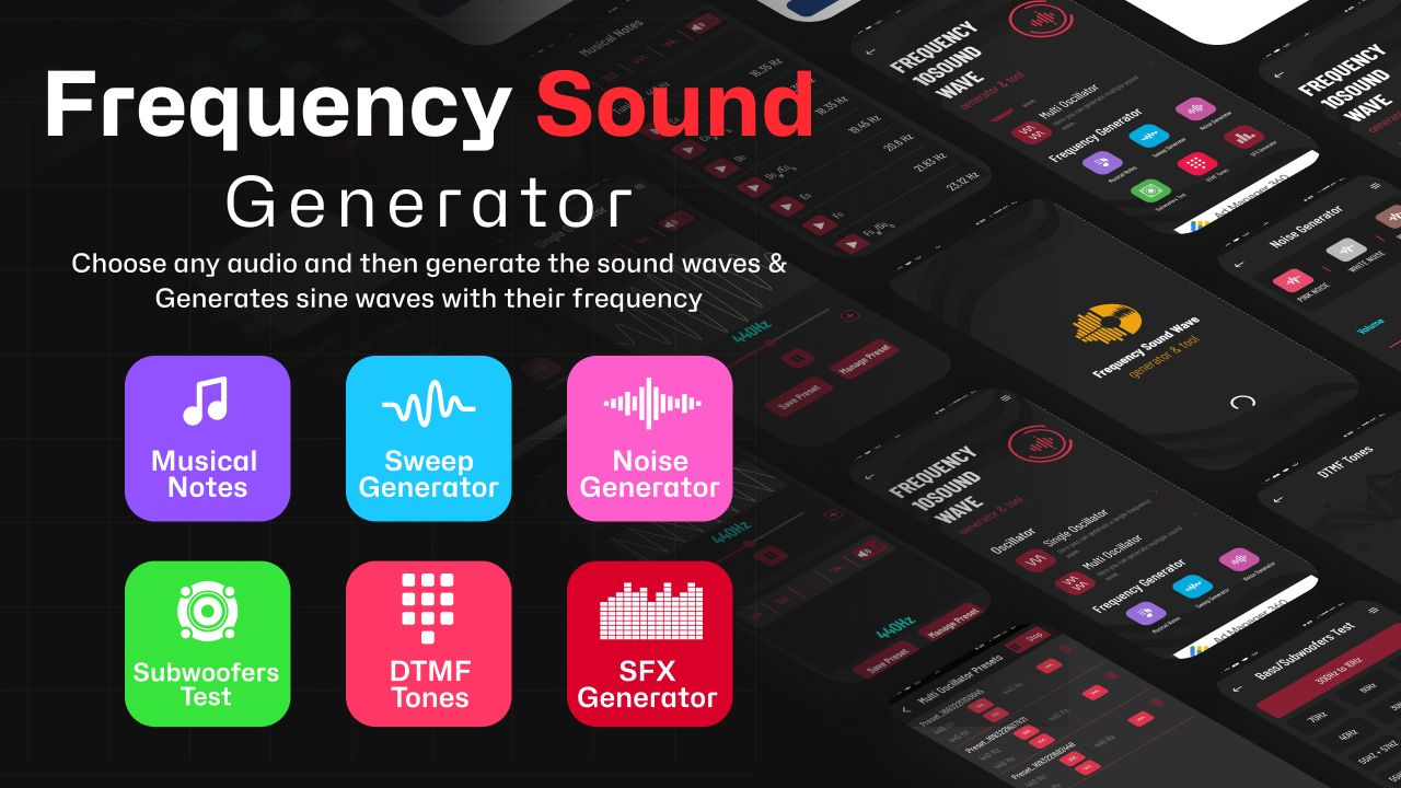 Frequency Sound Generator Android Source Code by Vocsy Codester