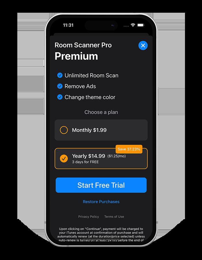 Room Scanner Pro iOS Application by Pavlistudio Codester