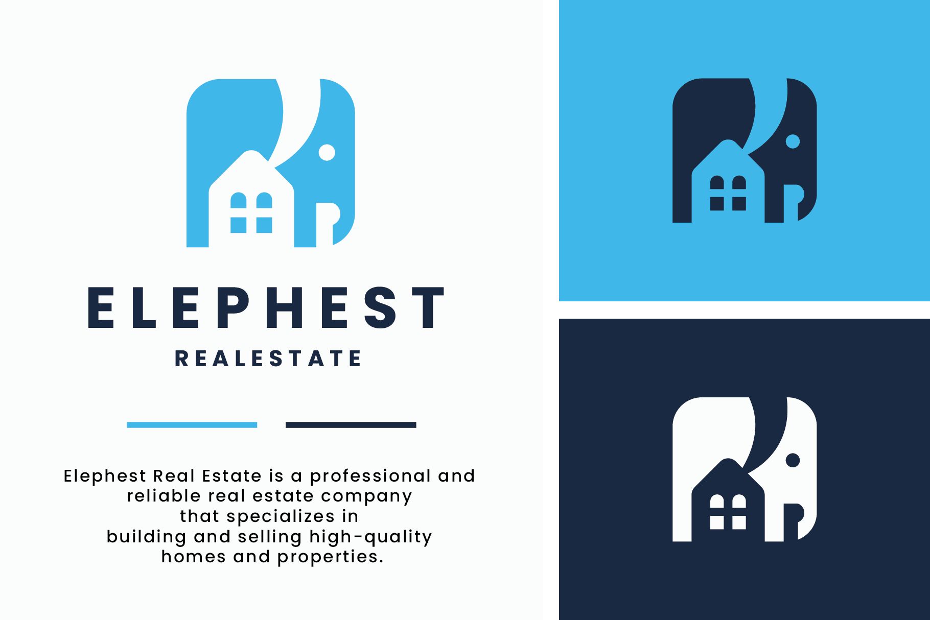 Elephant Real Estate Branding Logo by Modernikdesign Codester