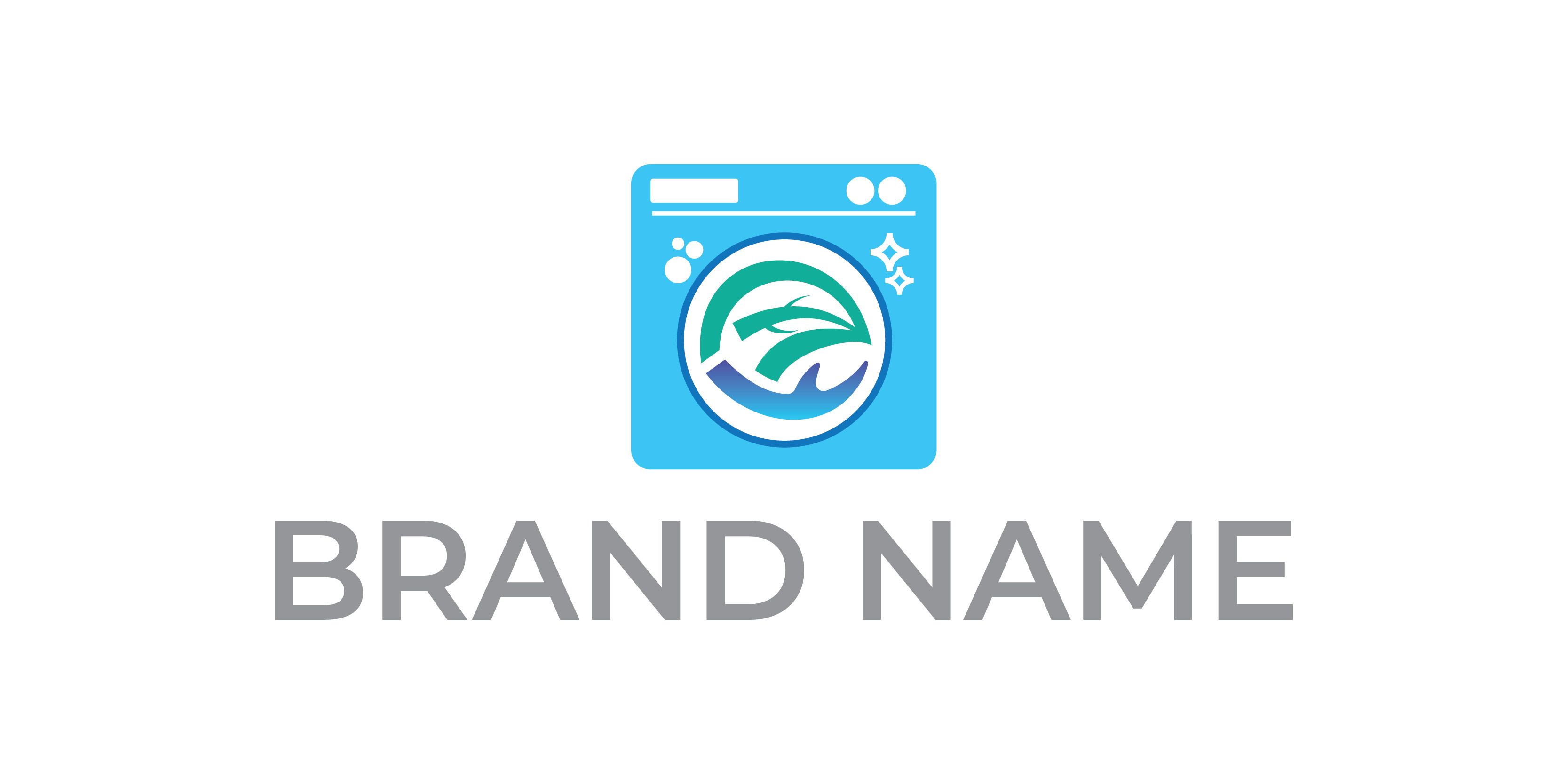 Eco Laundry Logo by Roterscreative Codester