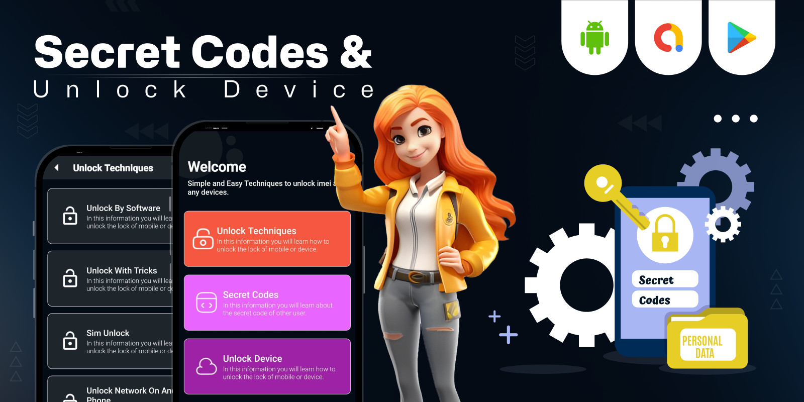 Secret Codes and Unlock Device App Source Code Codester