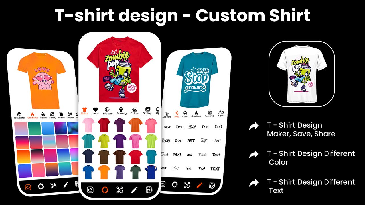 TShirt Design Android App Template by Elveeinfotech Codester
