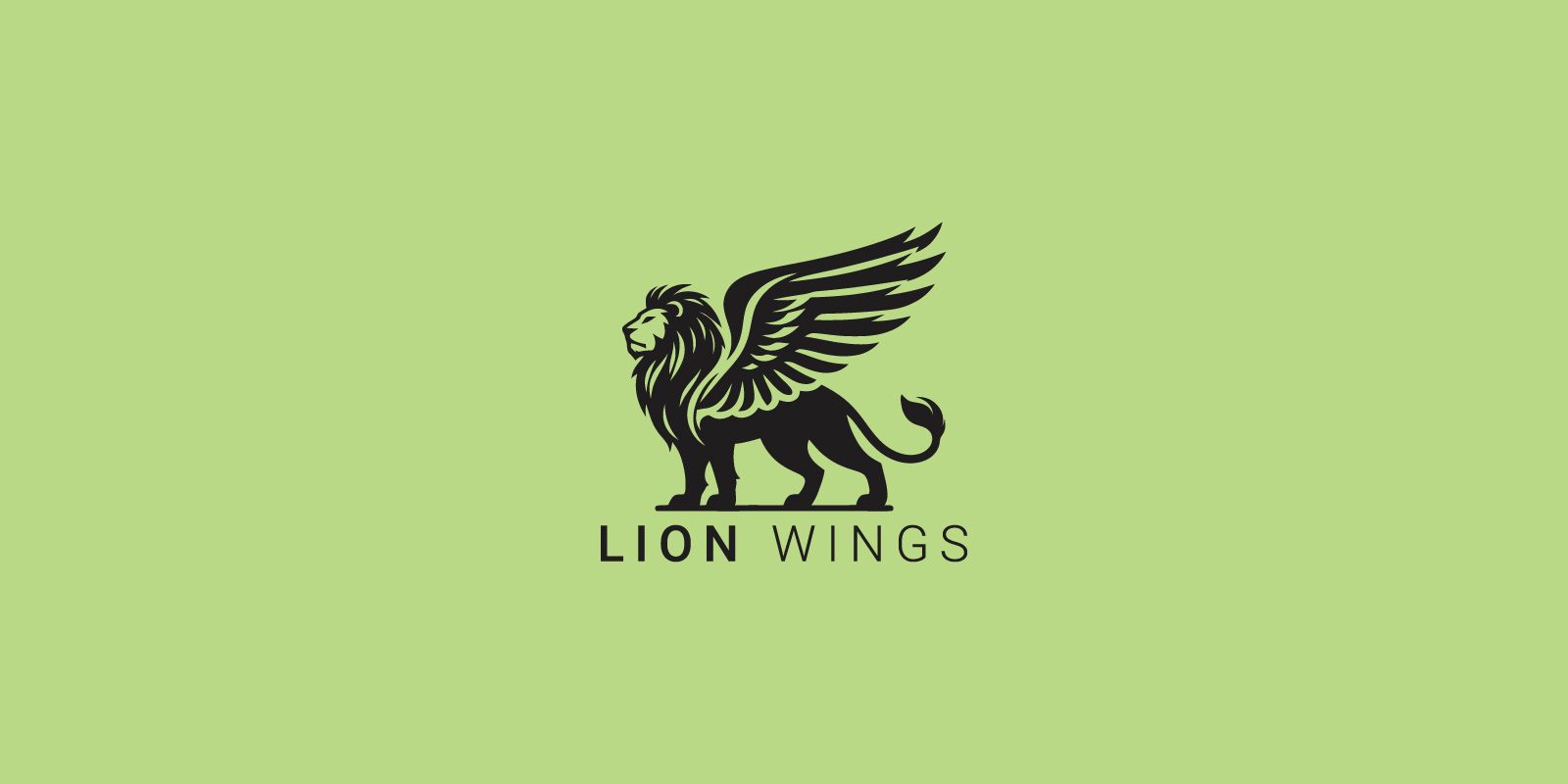 Lion wings Logo by Farahnaveed Codester