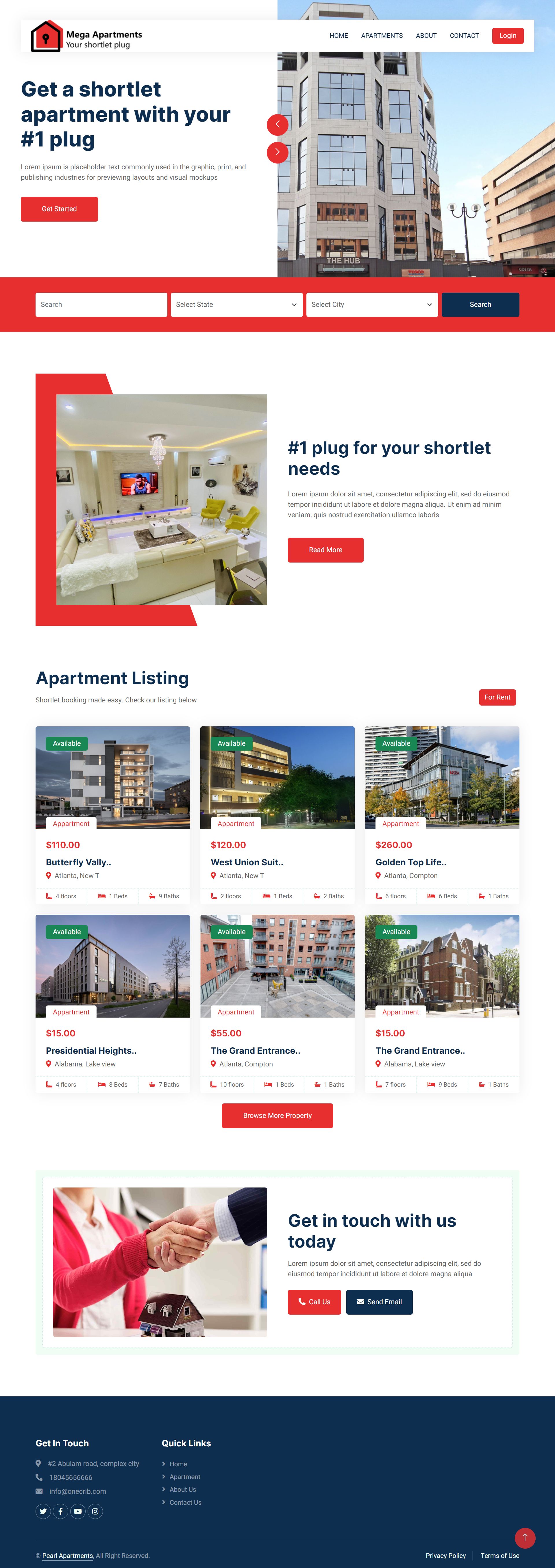 Mega Rental Apartment rental software by Uchechuka Codester