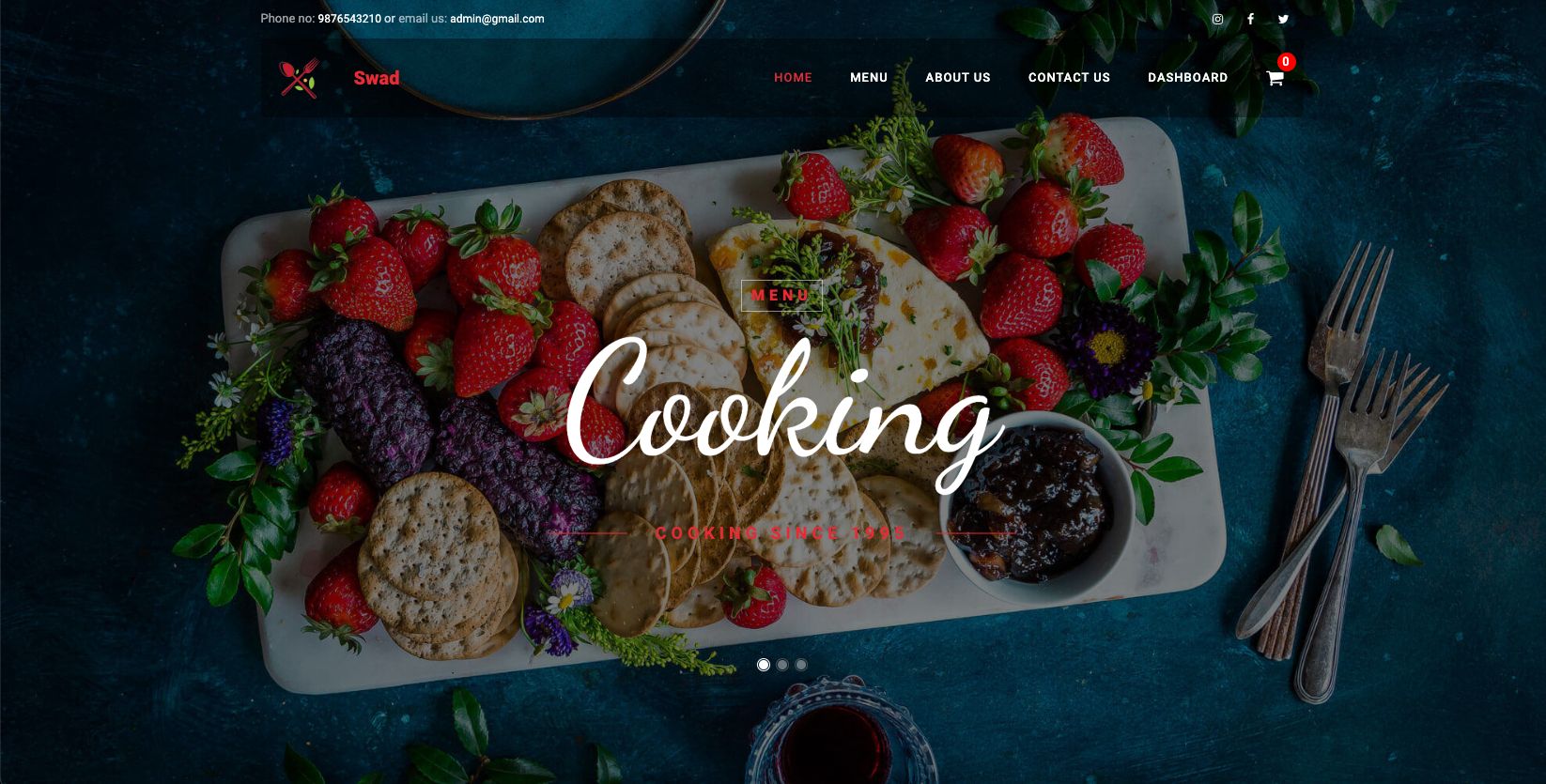 Swad Restaurant Order Management System by Miteshmakwana Codester